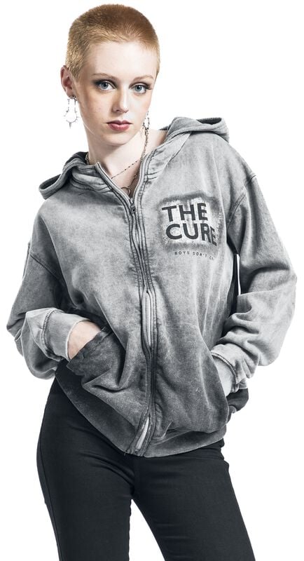 Gothicana By Emp "Boys Don't Cry" Hoodie Jacket Grey By The Cure