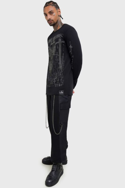 Gothicana By Emp "Brander's Torment Joggers" Tracksuit Trousers Black By Killstar