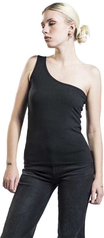 Gothicana By Emp "Brandit Women’s Bandeau Top - Abbey" Top Black By Brandit