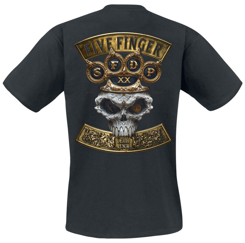 Gothicana By Emp "Brass Knuckle King" T-Shirt Black By Five Finger Death Punch