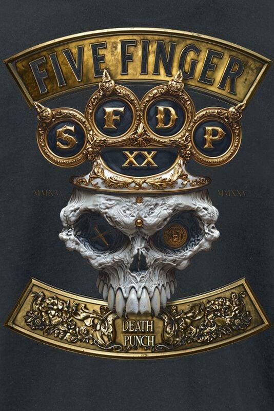 Gothicana By Emp "Brass Knuckle King" T-Shirt Black By Five Finger Death Punch