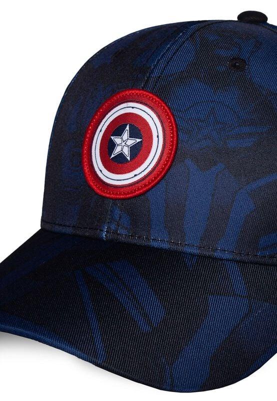 Gothicana By Emp "Brave New World - Captain America - Shield" Cap Multicolour By Captain America