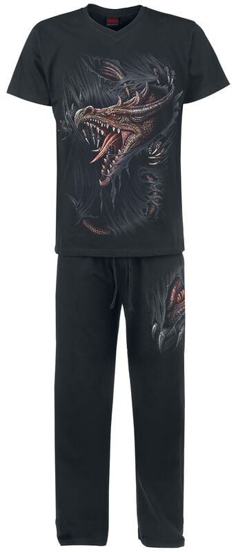 Gothicana By Emp "Breaking Out" Pyjama Black By Spiral