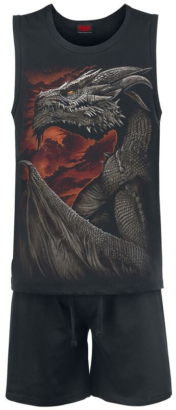 Gothicana By Emp "Breaking Out" Pyjama Black By Spiral