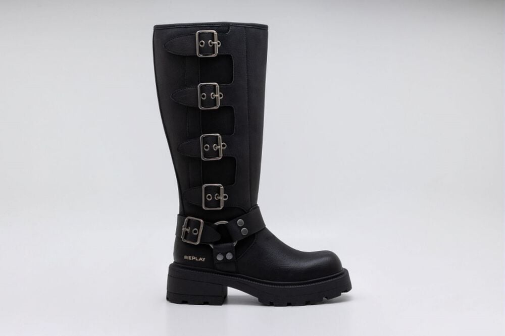 Gothicana By Emp "BRIGITTE MULTI" Boot Black By Replay Footwear