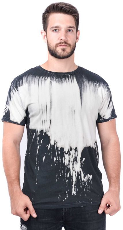 gothicana by emp "Brush & Drip" T-Shirt black-grey by Outer Vision