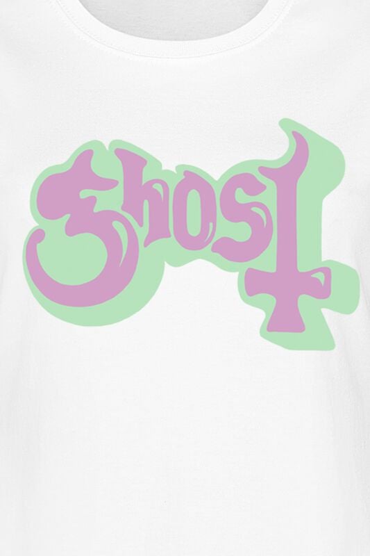 Gothicana By Emp "Bubble Logo" T-Shirt White By Ghost