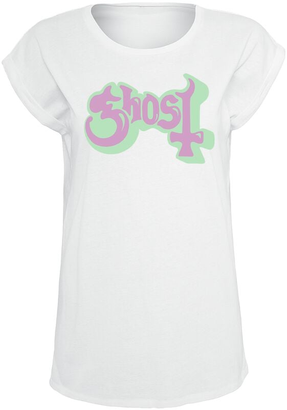 gothicana by emp "Bubble Logo" T-Shirt white by Ghost