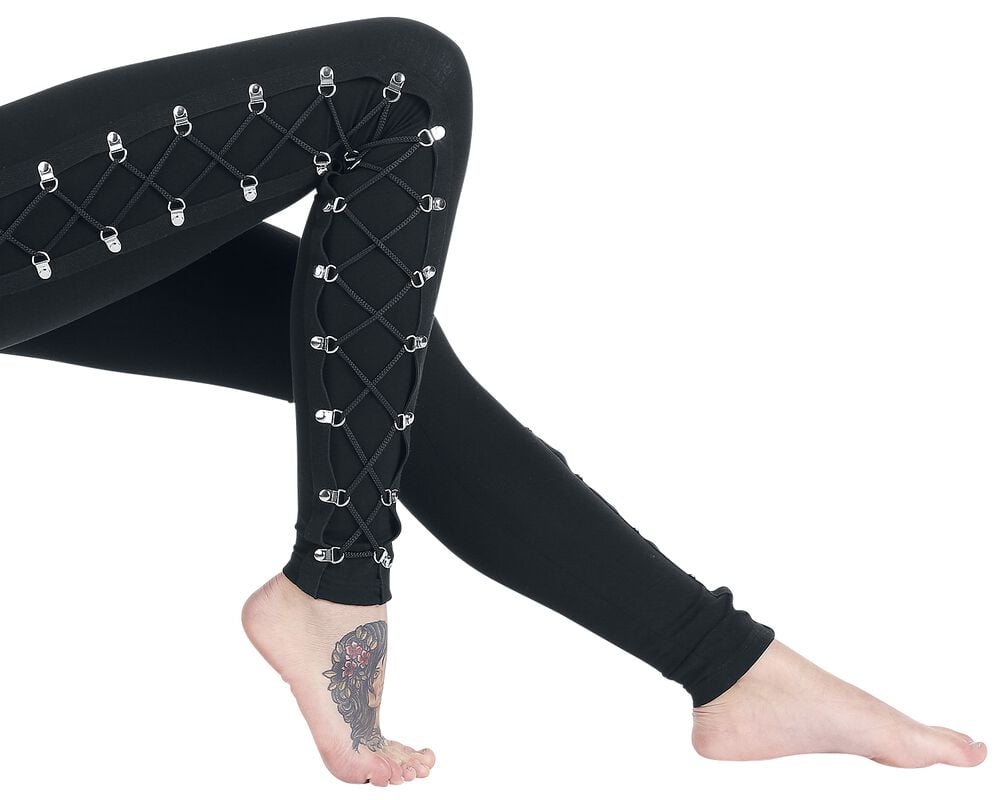 Gothicana By Emp "Built For Comfort" Leggings Black By Gothicana By EMP