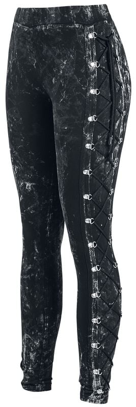 Gothicana By Emp "Built For Comfort" Leggings Grey By Black Premium By EMP