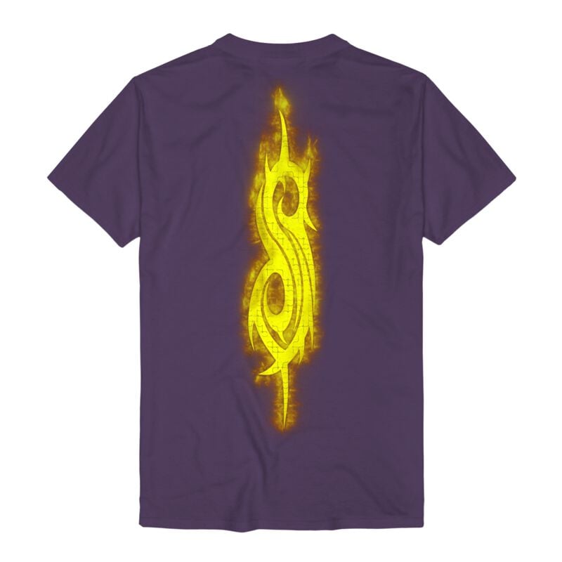 Gothicana By Emp "Burning Goat Skull" T-Shirt Lilac By Slipknot