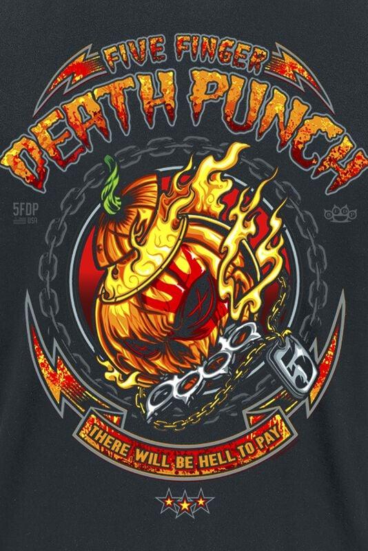Gothicana By Emp "Burning Pumpkin Halloween" T-Shirt Black By Five Finger Death Punch