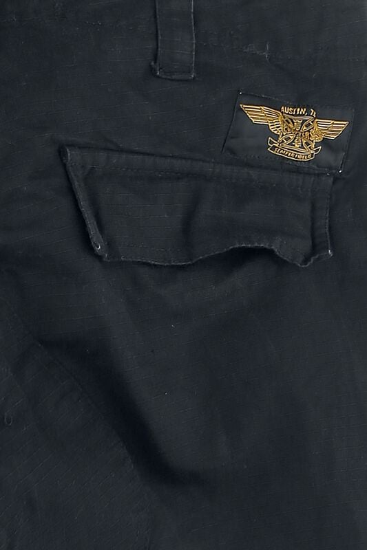 Gothicana By Emp "Caine Ripstop Cargo Trousers" Cargo Trousers Black By West Coast Choppers