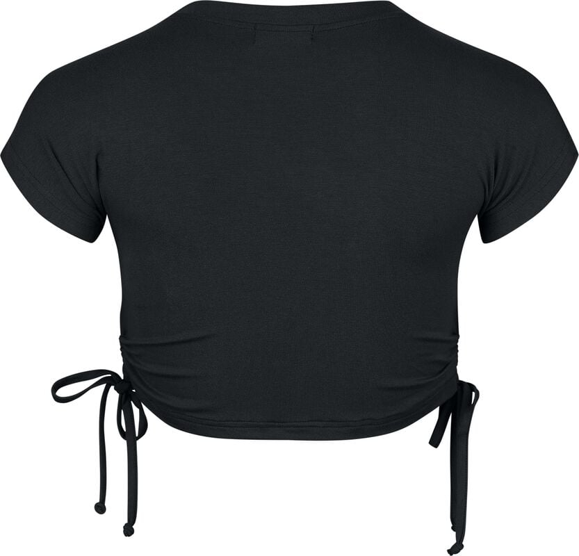 Gothicana By Emp "Calantha Crop Top" T-Shirt Black By Innocent