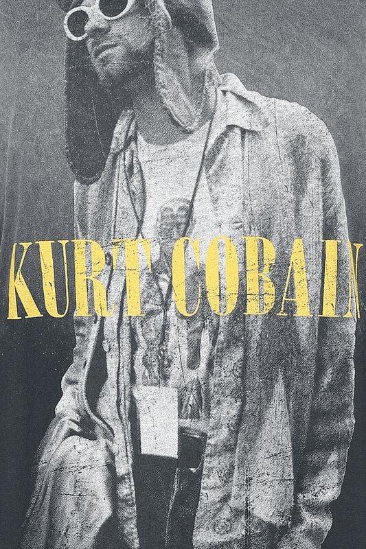 Gothicana By Emp "Caldera Glasses" T-Shirt Grey By Kurt Cobain