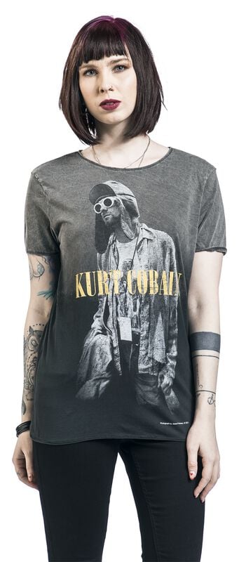 Gothicana By Emp "Caldera Glasses" T-Shirt Grey By Kurt Cobain