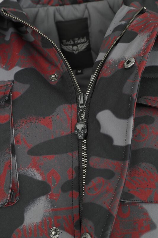Gothicana By Emp "Camouflage Winter Jacket" Winter Jacket Camouflage By Rock Rebel By EMP