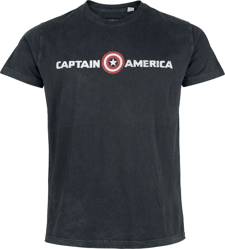 gothicana by emp "Captain Logo" T-Shirt black by Captain America