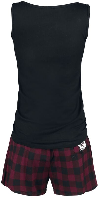 Gothicana By Emp "Carry On" Pyjama Black-red By Supernatural