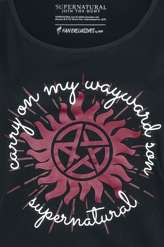 Gothicana By Emp "Carry On" Pyjama Black-red By Supernatural