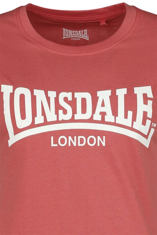 Gothicana By Emp "CARTMEL" T-Shirt Red By Lonsdale London