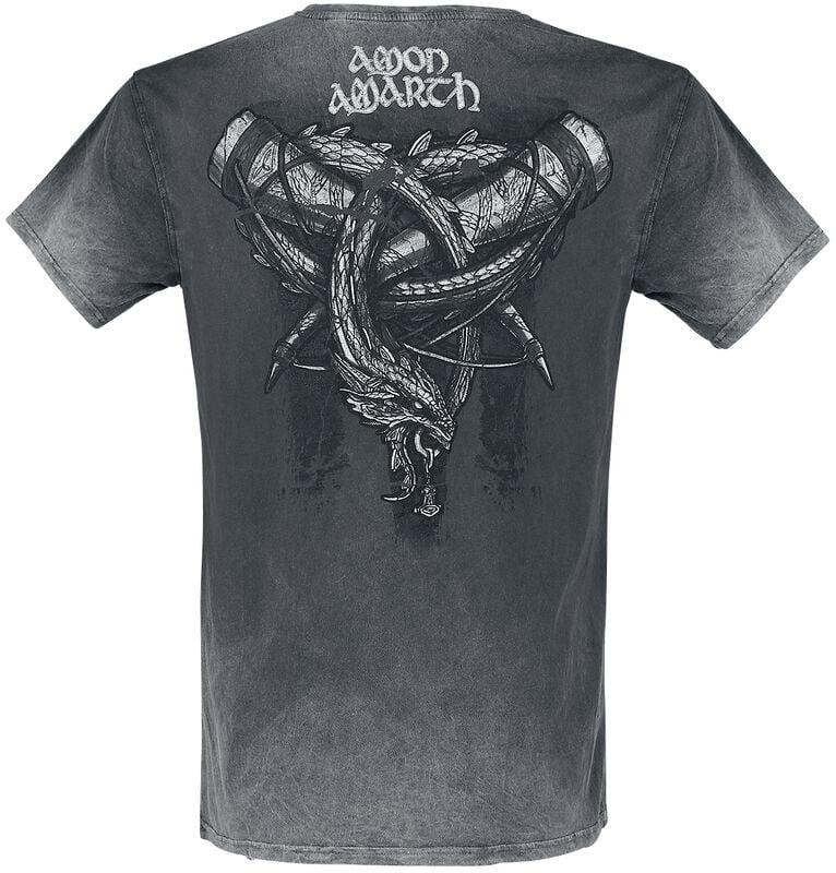 Gothicana By Emp "Carved Skull" T-Shirt Dark Grey By Amon Amarth
