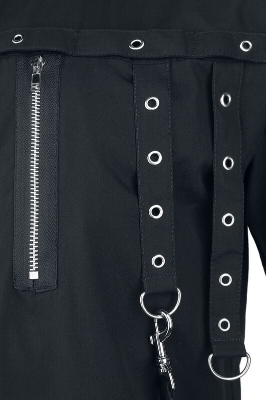 Gothicana By Emp "Cassius Shirt" Short-sleeved Shirt Black By Vixxsin