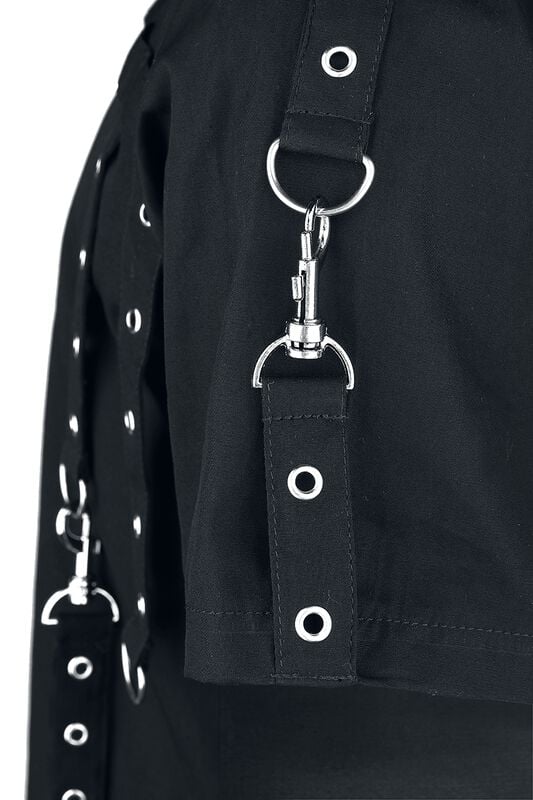 Gothicana By Emp "Cassius Shirt" Short-sleeved Shirt Black By Vixxsin