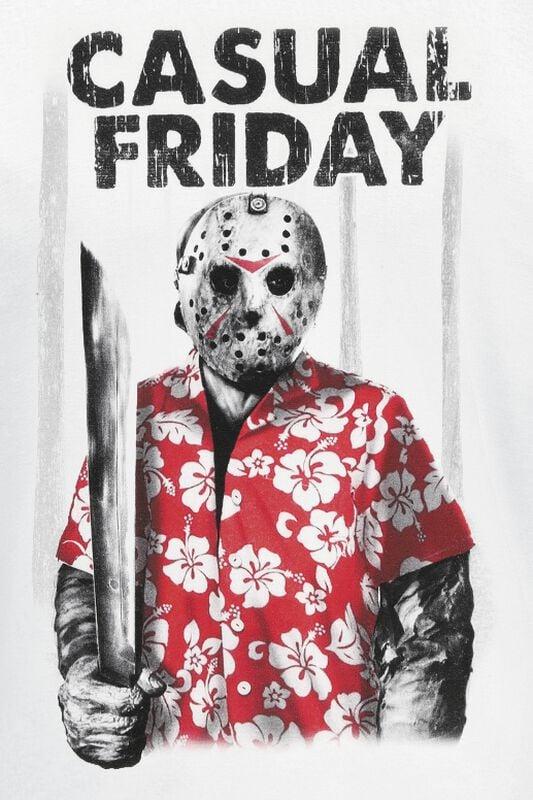 Gothicana By Emp "Casual Friday" T-Shirt White By Friday The 13th