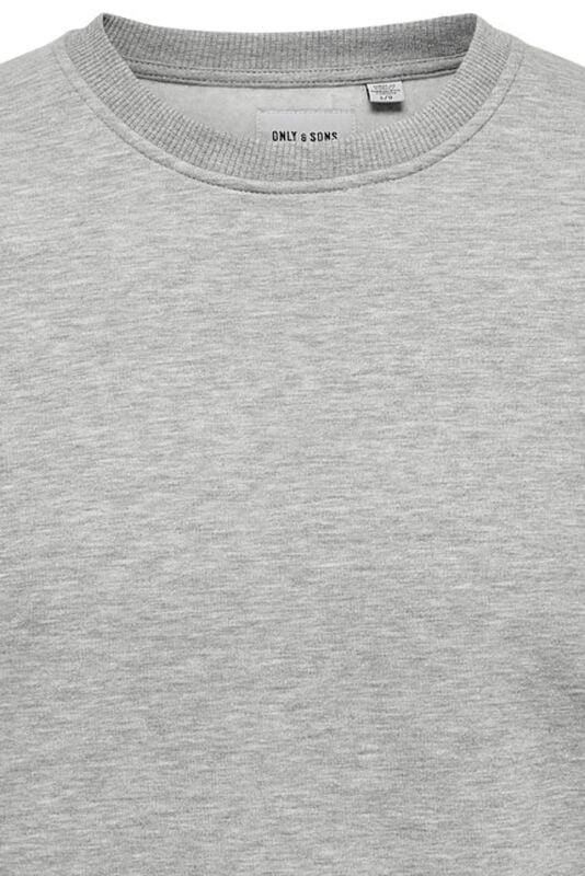 Gothicana By Emp "Ceres Life Crew Neck" Sweatshirt Light Grey By ONLY And SONS