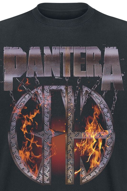 Gothicana By Emp "CFH Flames" T-Shirt Black By Pantera