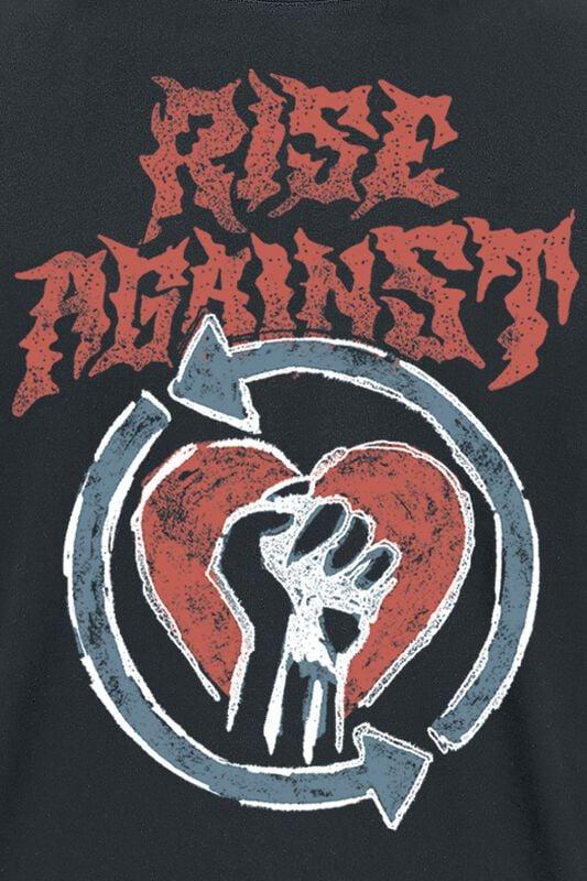 Gothicana By Emp "Chalk Heartfist" T-Shirt Black By Rise Against