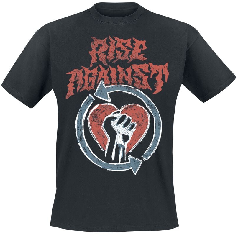 gothicana by emp "Chalk Heartfist" T-Shirt black by Rise Against