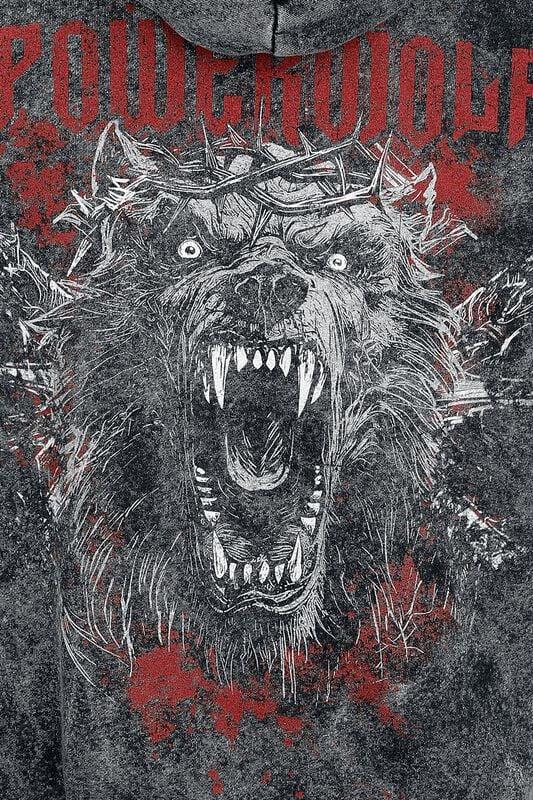 Gothicana By Emp "Chaos" Hoodie Dark Grey By Powerwolf