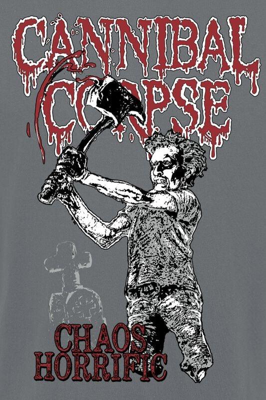 Gothicana By Emp "Chaos Horrific Bootleg" T-Shirt Charcoal By Cannibal Corpse