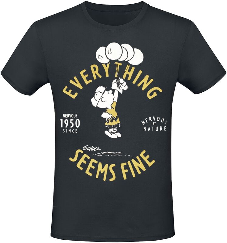 gothicana by emp "Charlie Brown - Everything Seems Fine" T-Shirt black by Peanuts
