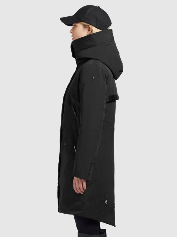 Gothicana By Emp "Charlyn5" Winter Coat Black By Khujo