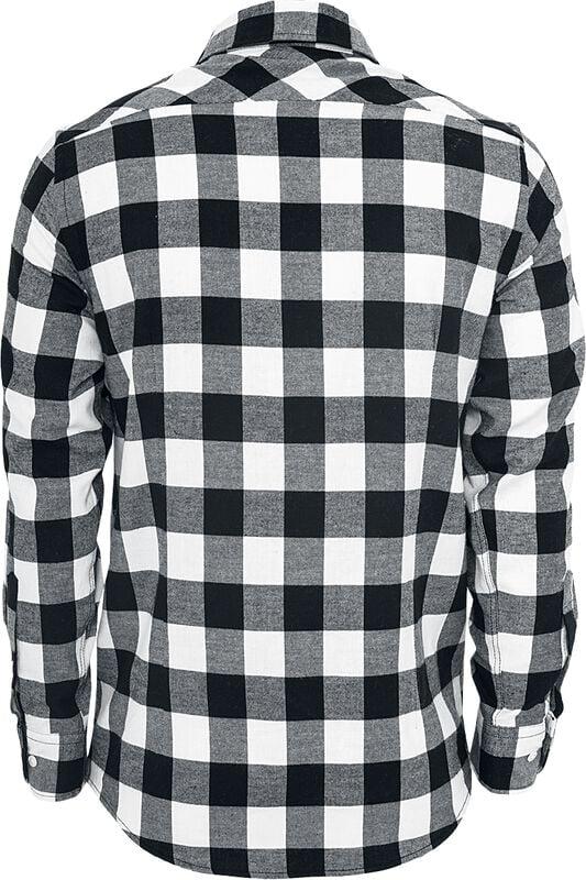 Gothicana By Emp "Checked Flannel" Flanel Shirt Black-white By Urban Classics