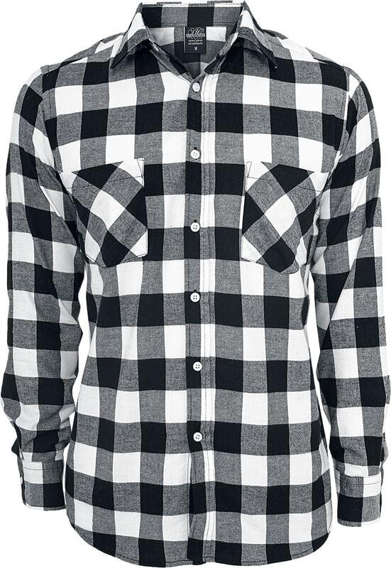 gothicana by emp "Checked Flannel" Flanel Shirt black-white by Urban Classics