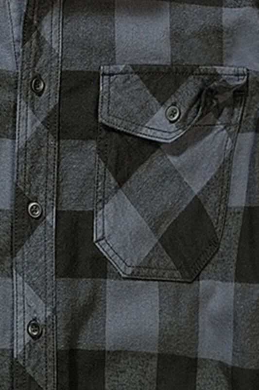 Gothicana By Emp "Checkshirt" Flanel Shirt Black-grey By Brandit