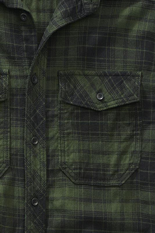 Gothicana By Emp "Checkshirt" Flanel Shirt Green By Brandit