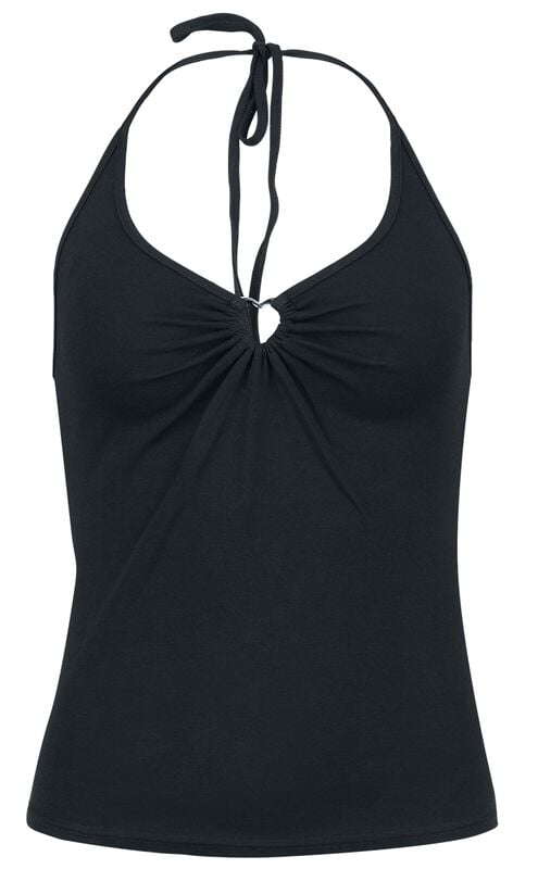 gothicana by emp "Cheryl Top" Halternecks black by Hell Bunny