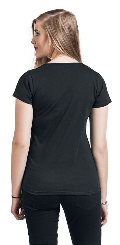 Gothicana By Emp "Cheshire Cat - Smile" T-Shirt Black By Alice In Wonderland