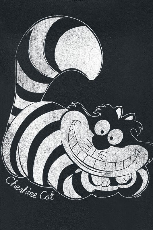 Gothicana By Emp "Cheshire Cat" T-Shirt Black By Alice In Wonderland