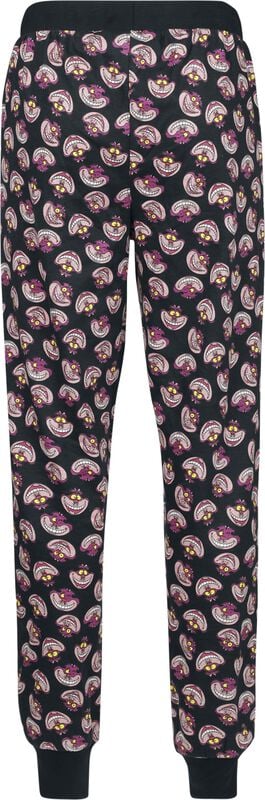 Gothicana By Emp "Cheshire Cat - We're All Mad Here" Pyjama Pants Black By Alice In Wonderland