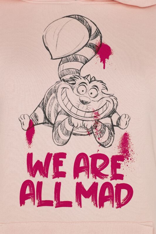 Gothicana By Emp "Cheshire Cat - We're All Mad" Hoodie Multicolour By Alice In Wonderland