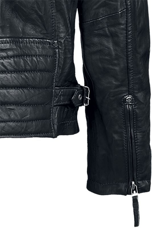 Gothicana By Emp "Chester" Leather Jacket Black By Gipsy