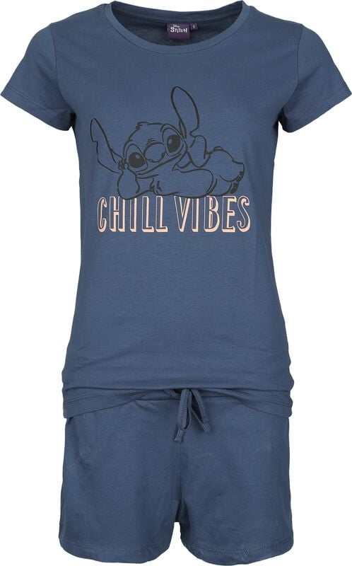 gothicana by emp "Chill Vibes" Pyjama blue by Lilo & Stitch