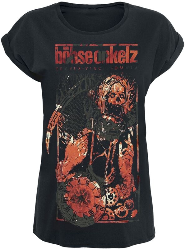 gothicana by emp "Chronos Poppy Red" T-Shirt black by Böhse Onkelz