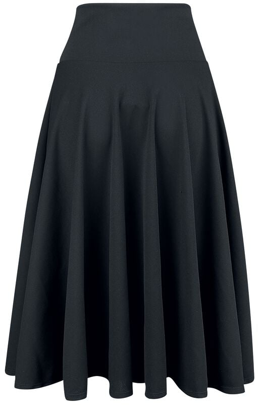 Gothicana By Emp "Circle Skirt" Midi Skirt Black By Belsira